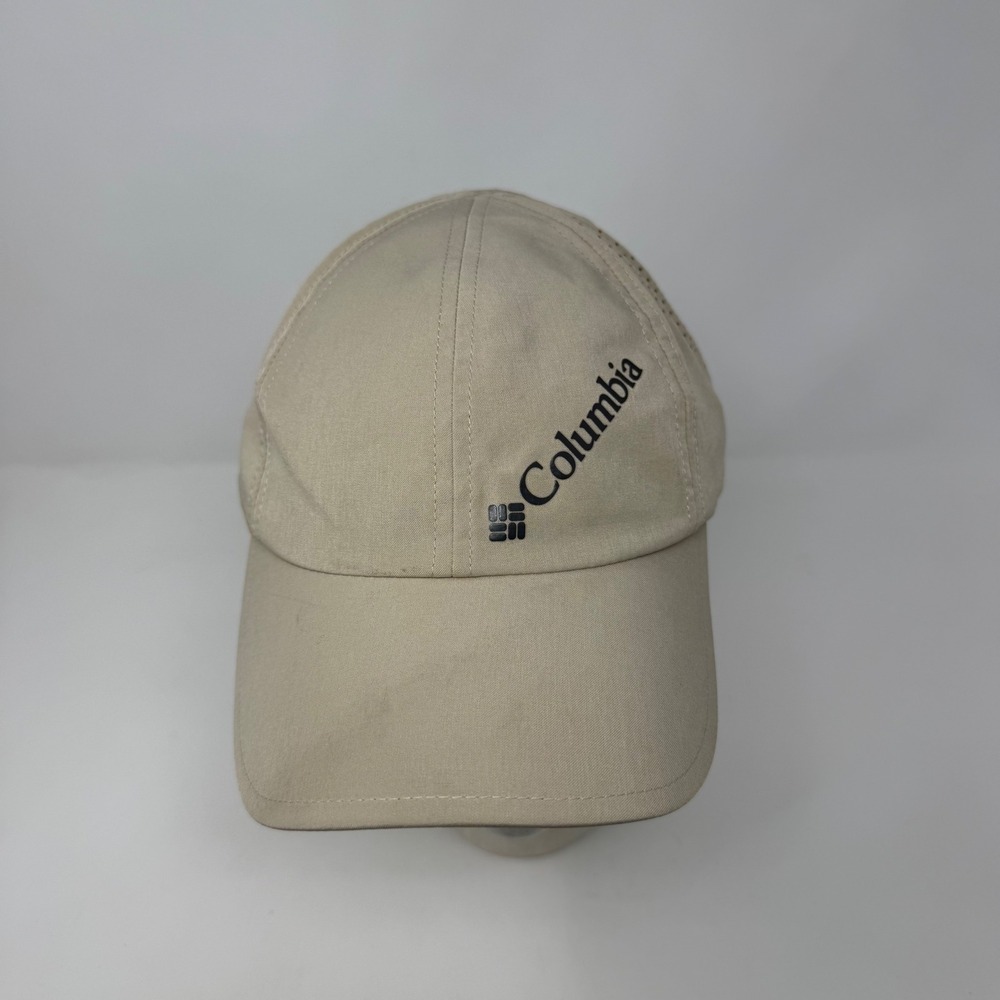 Columbia Sportswear‎ Mens Tan Baseball Hat Cap OSFM Perforated Breathable